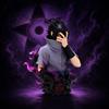 Bandai Statuetta Action Figure di Naruto Uchiha Sasuke, Modellino Anime, Ornamento da Scrivania, Piccolo Regalo per Halloween, Natale, San Valentino