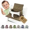 BambiniWelt by Rafael K. Rivestimento di ricambio compatibile con Stokke Tripp Trapp M2 (marrone | Set di cuscini per sedia, morbidi, imbottiti, lavabili e durevoli