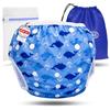 KIDVERSE pannolini acquatici baby costume da bagno 0-3 anni - pannolino piscina neonato regolabile e delicato sulla pelle - pannolino da nuoto con borsa e rete per lavaggio