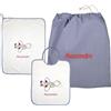 Coccole - Set Asilo Nido Personalizzato - Set Asilo Personalizzato con Nome Bavaglino, Sacca e Asciugamano - Set Asilo Personalizzato 3pz Bimbo/Bimba - Aereo Blu