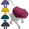 Brogtorl Tendalino per passeggino, parasole in tessuto compatibile con seggiolino auto e passeggino Doona (colore vino rosso)