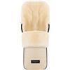 CHRIST Werner Baby - Coprigambe in pelliccia di agnello FLIMS - Passeggino caldo (bambini dai 6 ai 36 mesi) in pelliccia medica, universale con fessure lunghe in cloud (beige)