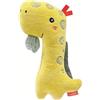 Fehn 051094 Dino - Sonaglio di peluche per sonaglio, squittio, sentire, giocare, un fedele compagno per neonati e bambini a partire da 0 mesi