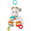 Sophie la Girafe - Peluche Attività per Bebè | Specchio anello dentizione sonaglini e carta stropicciata | stimola con dolcezza i sensi del neonato | idea regalo bello