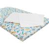 Baby IdeaMaterasso Lettino Campeggio con Cuscino Sfoderabile Pieghevole a Norma EN16890:2017 100% Cotone Oeko-tex® Interno Certificato Certipur™ 60x120x4 OMAGGIO Borsa da Viaggio (Nemo)