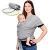 BabyTools Fascia Neonato Cotone Organico Traspirante con 2 Bavaglini Inclusi Fascia Porta Bambino Fino a 15 kg Elastica Ergonomica 100% Made in Italy Leggero e Morbido Regalo Neonato