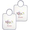Coccole - Set Materna 2 Bavaglini Personalizzati con Nome in Cotone Anallergico - Set Asilo Personalizzato con Nome - Bavaglino Personalizzato Aereo Blu