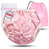 KIDVERSE pannolini acquatici baby costume da bagno 0-3 anni - pannolino piscina neonato regolabile e delicato sulla pelle - pannolino da nuoto con borsa e rete per lavaggio