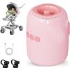 Bloconix Baby Rocker, Dondola Passeggino con 5 Livelli di Intensità e 10 Suoni Rilassanti, Dondolatore Universale per Passeggini con Barra Frontale per Casa, Passeggiate e Viaggi (Rosa)