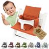 BambiniWelt by Rafael K. Rivestimento di ricambio compatibile con Stokke Tripp Trapp M2 (arancione | Set di cuscini per sedia, morbidi, imbottiti, lavabili e durevoli