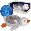 Cloud b Tranquil Penguin - Luce Notturna e Macchina del Suono per Neonati Eco-Friendly, Proiettore di Onde Oceaniche Brevettato, Sensore Intelligente, Macchina del Rumore Bianco