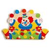 Dida - Clown, Attaccapanni da Parete per Bambini, Appendiabiti da muro in Legno per la Cameretta, Stile Montessori, Soluzione Funzionale per Organizzare e Decorare Spazi Infantili