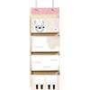 3 Sprouts Organizer da muro con Ganci, 4 Tasche - Lama Bianco | organizer da muro con ganci; per vestiti, giochi e accessori; cameretta e porta; libera spazio su armadio e fasciatoio