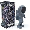 Thumble AstroGNAW (Grigio) Giocattolo per bambini in gomma naturale per la dentizione, il bagnetto e il gioco sensoriale