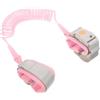 ULDIGI Braccialetto Anti Smarrimento Rosa per Ragazzi Guinzaglio | Chiusura di Sicurezza Design Semplice Pu e Pvc Acciaio Inossidabile per Bebè e Toddler