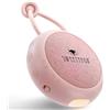 Sweety Fox Macchina Rumore Bianco, Ninna Nanna per Bambini, USB-C, Rosa | 16 suoni rilassanti · 125 g ultraleggera · Autonomia 30h · Timer intelligente