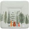 CEBA BABY Materassino per fasciatoio morbido, 75 x 72 cm, per fasciatoio per base rigida, Basic, Oeko-Tex® Standard 100 (Forest Companions)