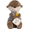 Fehn Peluche Lontra Theo Hello little One - Compagno per la nanna | Compagno di giochi e protettore, regalo per nascita o battesimo - da coccolare e per consolare il bambino
