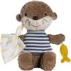 Fehn Bean Bag Lontra Theo - Peluche e aiuto per la nanna del neonato | Compagno di gioco, protettore e amico da afferrare, toccare e coccolare - peluche per neonati fin dalla nascita