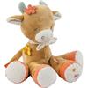 Nattou Peluche in Cotone e Velour, Mucca Mila, Compagna dalla Nascita, Ca. 32 cm, Mila, Zoe e Lana, Beige