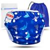 KIDVERSE pannolini acquatici baby costume da bagno 0-3 anni - pannolino piscina neonato regolabile e delicato sulla pelle - pannolino da nuoto con borsa e rete per lavaggio