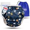 KIDVERSE pannolini acquatici baby costume da bagno 0-3 anni - pannolino piscina neonato regolabile e delicato sulla pelle - pannolino da nuoto con borsa e rete per lavaggio