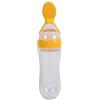 Regun Biberon Con Cucchiaio Dispenser Di Pappe In Silicone Per Cucchiaio Da 90 Ml Per Spremiagrumi Di Cereali Per Bottiglie Di Alimenti Freschi Giallo