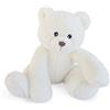 HISTOIRE D'OURS - Peluche Oscar avorio 35 cm - Compagno fedele per bambina o ragazzo - Morbido e Comfort - Grande sorriso invitante alle coccole - Idea regalo nascita - Confezione regalo - HO3023