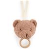 Bieco Carillon Orso Mika, carillon per bambini in bouclé, aiuto per addormentarsi con orsetto di peluche, orsetto musicale per neonati, carillon per bambini, orsetto di peluche, peluche per neonati