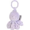 Nattou Peluche-attività in Poliestere, con Vibrazione, Polpo, Ca. 15 cm, Lapidou, Violetto