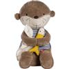 Fehn Theo XL, lontra coccolosa - Grande peluche e aiuto per il sonno | Compagno di gioco e protezione per afferrare, sentire e coccolare, peluche per neonati e bambini dai 0 mesi in su