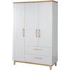 roba Armadio Caro, 3 Ante, 2 Cassetti, Sistema Soft-Close, 200 x 134,5 x 55 cm, Grigio