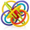 Nuby Lots A Loops - Anello per dentizione e sonaglio integrato
