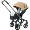 ALYIKOU Passeggino per Bambini 4‑in‑1 Pieghevole Leggero Compatto, Seggiolino Auto, Navicella e Ovetto, Manubrio Regolabile per Neonati，cachi