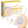 Easy@Home Macchina per Rumori Bianchi Portatile con 30 Suoni Rilassanti, Timer Automatico e Luce Notturna | Ideale per Neonati e Adulti, Generatore di Rumore Bianco per Dormire e Rilassarsi