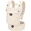 Bebamour Marsupio per bambini da 3,6 a 14,9 kg, ergonomico, confortevole, in cotone, anteriore e posteriore, beige