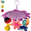Generisch Mobile per culla in morbido peluche per culla, giocattolo sensoriale lenitivo da appendere, scacciapensieri per lo sviluppo visivo, decorazione per culla e la parete della camera da letto (stampa di