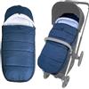 Colu Kid Coprigambe termico universale per passeggini compatibili con Cybex Priam & Cybex Mios & Cybex Balios, fodera morbida e superficie resistente agli spruzzi (blu)