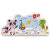 Dida - Animaletti al Mare, Attaccapanni da Parete per Bambini, Appendiabiti da muro in Legno per la Cameretta, Stile Montessori, Soluzione Funzionale per Organizzare e Decorare Spazi Infantili