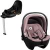 LIONELO Moxie i-Size Set Seggiolino Auto Ovetto con Base ISOFIX 40-87 cm | Piede di Supporto, Protezione Laterale, Poggiatesta Regolabile, Riduttore Dri-Seat, Indicatori di Corretta Installazione