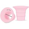 Maymom Inserto per flange 21 mm rosa - Compatibile con Elvie singolo/doppio elettrico e coppa Elvie Stride (24 mm), compatibile con paracapezzolo Medela PersonalFit Flex, ricambio non originale