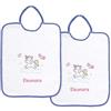 Coccole - Set Materna 2 Bavaglini Personalizzati con Nome in Cotone Anallergico - Set Asilo Personalizzato con Nome - Bavaglino Personalizzato Unicorno Bluette