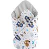 Medi Partners Cuscino cono bambino 100% Cotone 75x75cm Coperta del bambino Doppia faccia Morbido Tutto l'anno Corna per neonati Multifunzionale (Animali Boho)