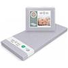 baby idea Materasso Lettino Campeggio Sfoderabile Pieghevole Traspirante a Norma EN16890:2017 Federa100% Cotone Oeko-tex® Interno Certificato Certipur™ 60x120x4 OMAGGIO Borsa da Viaggio (Pois Gri)