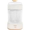 Miniland - Mini Steamy Sterilizzatore a vapore, grande capacità per biberoni, ciucci e tettarelle, unisex, adatto per lavastoviglie, automatico, senza sostanze chimiche (beige)