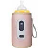 Uposao Scaldabiberon portatile, scaldabiberon USB 5 temperature regolabili Borsa da viaggio Scaldabiberon per la cura del bambino all'aperto