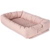 roba Riduttore per Lettino 3 in 1 roba Style, Lettino da Viaggio, Materassino Fasciatoio, da 0 a 6 Mesi, Paracolpi, Jersey di Cotone, Regalo Nascita, Compleanno, Natale, Rosa