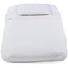 Chicco Set di lenzuola 4 pezzi con angoli per mini culla, lenzuolo con angoli + copripiumino + federa per cuscino, 50 x 83 cm, grigio a righe