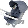 Brogtorl Kit fasciatoio per passeggino Vestiti, tettuccio, cuscino del sedile compatibile con Doona Protezione per seggiolino auto (grigio)