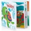 Nuby Libro da Bagno Animali Marini, Pagine Impermeabili, 0+ Mesi | Gioco bagnetto interattivo, facile da pulire, favorisce apprendimento precoce e scoperta sensoriale, bagnetto divertente
